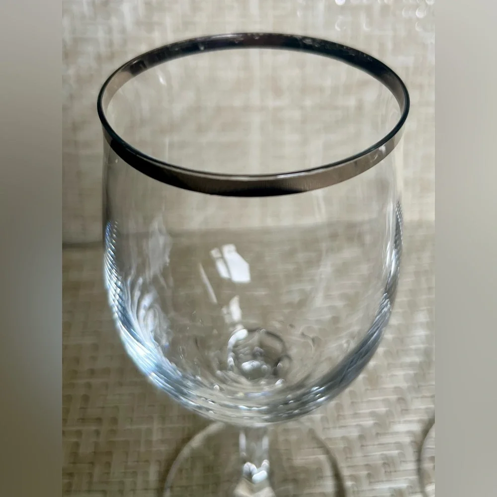 Johann Haviland Wedding Ring Wine Glasses Set of 2